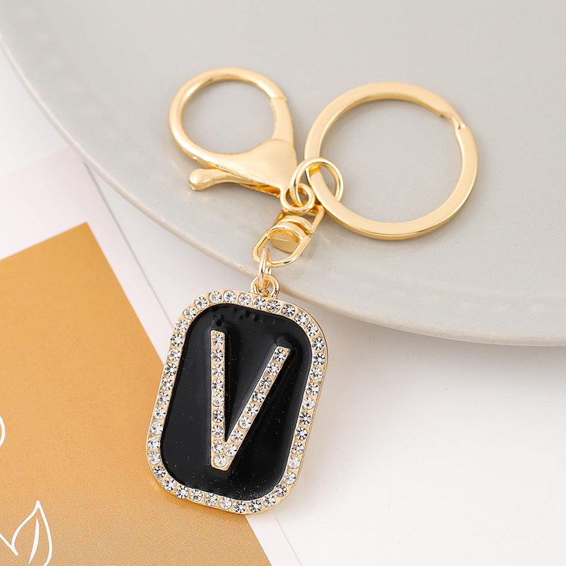Wholesale Creative 26 English Letters Zinc Alloy Keychain